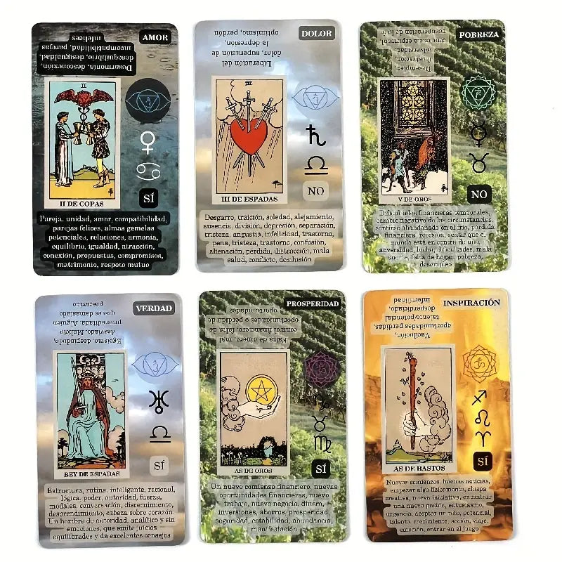 Cartas de tarot en castellano